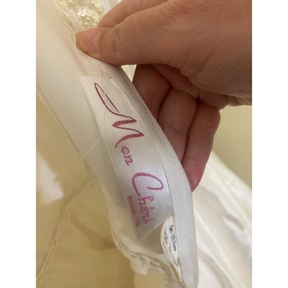 Vintage Min Cheri Women's Embellished Beaded Wedding Dress - Small - Picture 8 of 13